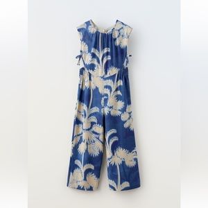 Zara Cut Out Printed Jumpsuit